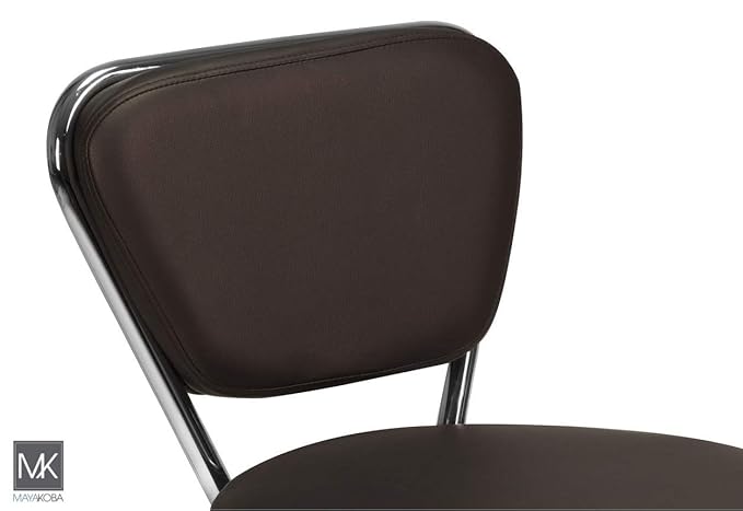 MAYAKOBA Dayton Pedicure Stool (Coffee) Pneumatic, Adjustable Height, Perfect for Nail Salon, Pedicure spa