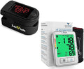 Zacurate Pro Series 500DL Fingertip Pulse Oximeter and Vaunn Blood Pressure Monitor Machine Bundle
