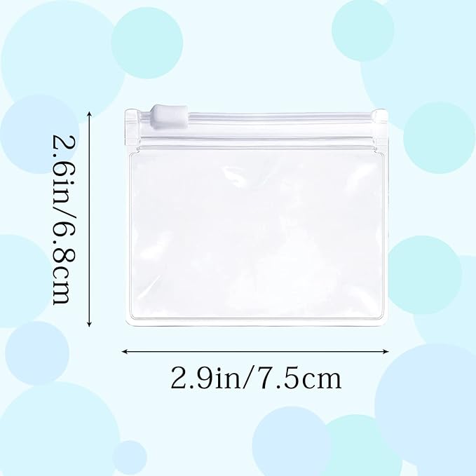 JANSONG 14 Pieces Pill Pouch Bags Zippered Pill Pouch Reusable Pill Baggies Travel Medicine Accessory Organizer with Sliding Lock for Pills and Small Items