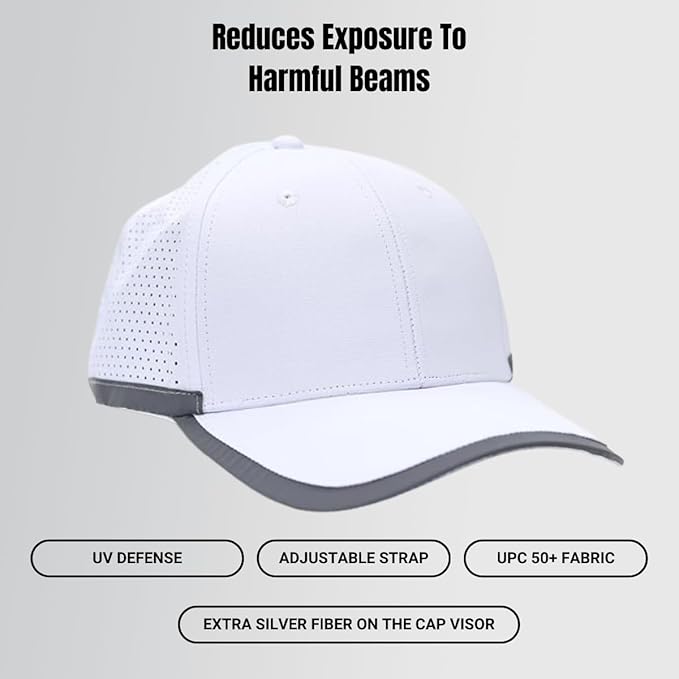 EMF Radiation Protection Hat with USPF 50+ Shield Wi-Fi Blocker High Frequency Defender Shield RF Blocker Baseball Caps