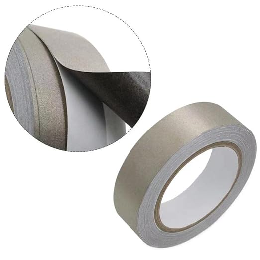 MWRF Source Conductive Cloth Fabric Adhesive Faraday Tape (1.6-inch x 65ft); EMI Grounding; RFID Signal Attenuation; Radio Frequency Signal Attenuation; Guitar Interference Shielding