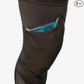 Ice-Gel Pack Compression Knee Sleeve – Custom Pockets & 2 Reusable Gel Packs for Knees & Shins, Workout-Friendly Support(Medium - Large)