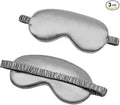 Soft Silk Sleep Eye Masks Lightweight Eye Cover Eyeshade for Night Sleeping with Elastic Strap Grey