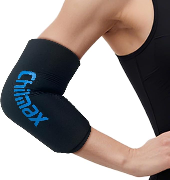 Elbow Ice Pack Wrap Compression Sleeve Pain Relief, Tennis Elbow & Golfers Arm Cold Hot Packs Brace,Reusable Gel Ice Sleeve for Knee Calf Ankle Thigh Injurie,Fits Left/Right (XS)