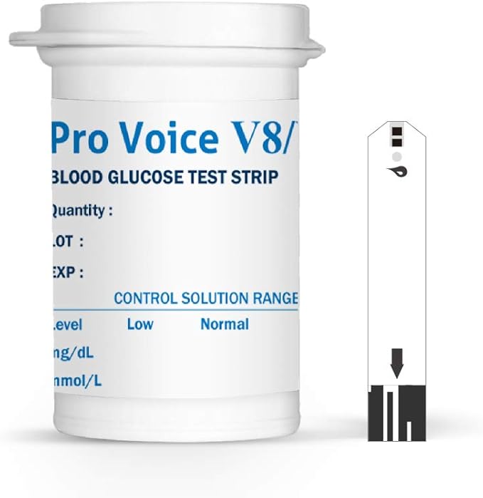 FORA Pro Voice V8/V9 Blood Glucose Test Strips – 50 Count | Fast & Accurate Diabetes Testing