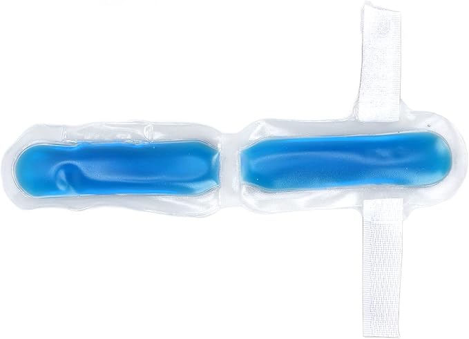 Finger Ice Pack, 3.1in Length Finger Toe Ice Pack Brace Reusable Hot and Cold for Trigger Mallet Broken Finger Lightweight Toe Tip Gel Ice Pack for Women Men Hot Cold Packs Ice