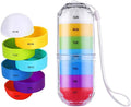 Weekly Pill Organizer Case Small Pocket Pill Box Travel 7 Day Medicine Stackable Pill Dispenser Waterproof Moisture Proof,Candy Box,Jewelry Box