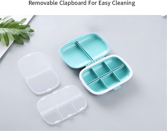 Daily Pill Organizer, MUQINGWAN Pill Box and Easy to Carry Convenient Pill. Vitamins. Fish Oil. Calcium Tablets. Supplement The Pill Tissue