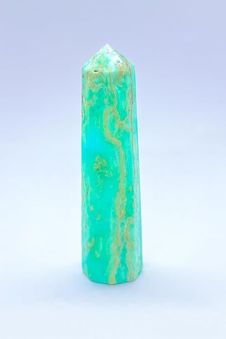 WholesaleGemShop 3 Inch Gemstones Obelisk Tower Jumbo Facet Aura Rock Crystal Natural Polished Earth Wand Spirit