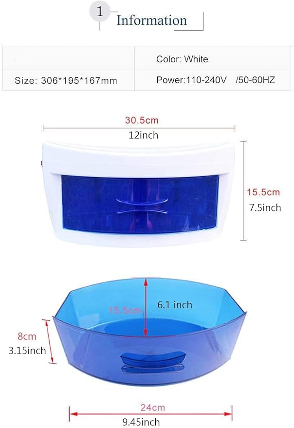 Nail Tools Cleaner Box for Makeup Nail Art Tool Tweezer Eyelash Nail Manicure Hari Salon Tattoo Tools Cleaning