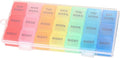 Mobestech 21 Grids Medicine Organizer Box Portable Pill Storage Case Organizer Case and
