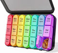 Pill Organizer 3 Times a Day with Double Protection, Moisture-Proof Weekly 3X a Day Pill Case, Daily Pill Box 7 Day for Travel to Hold Vitamis,Fish Oils, Supplements,DHC,Medication