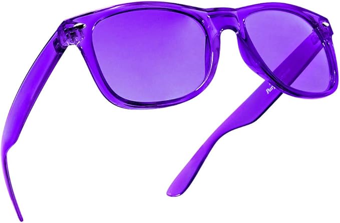 PURPLE CANYON Indigo Color Therapy Glasses for Chakra Healing, Chromotherapy, and Mood