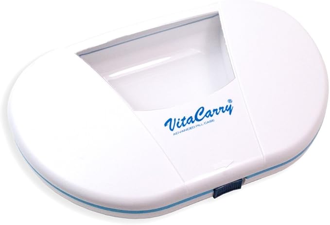 Gasketed 7 Compartment Pill Box Holds Up To 150 Pills Waterproof