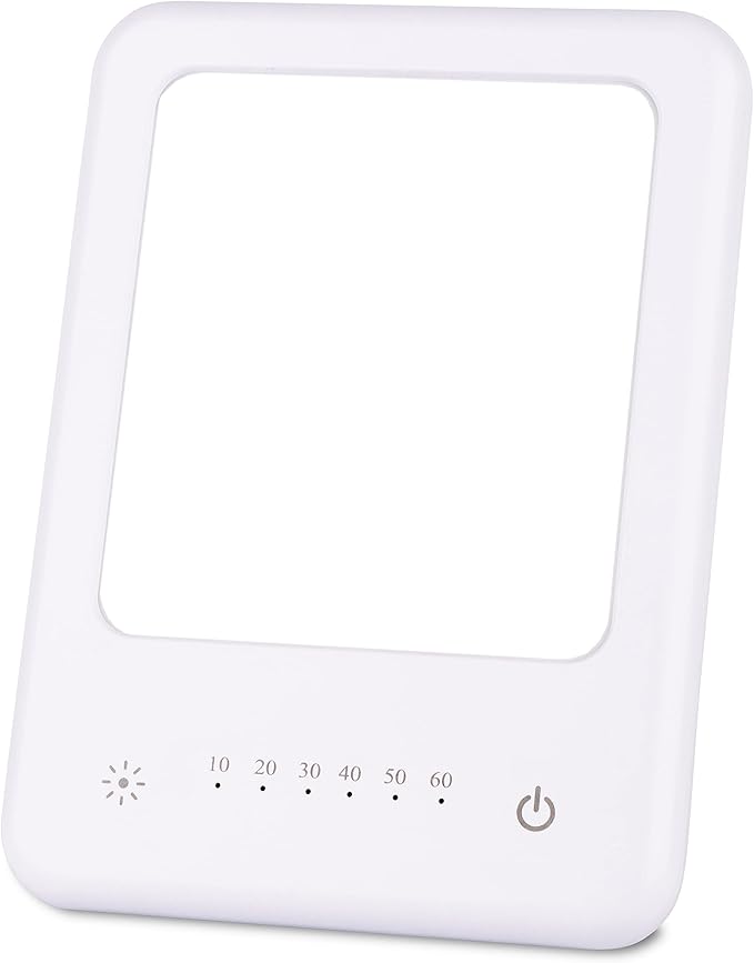 TheraLite Glow Bright Light Therapy Lamp - 10,000 LUX LED Lamp - Sun Lamp Mood Light to Fight Low Energy and Sunlight Deprivation, White Light Box Therapy