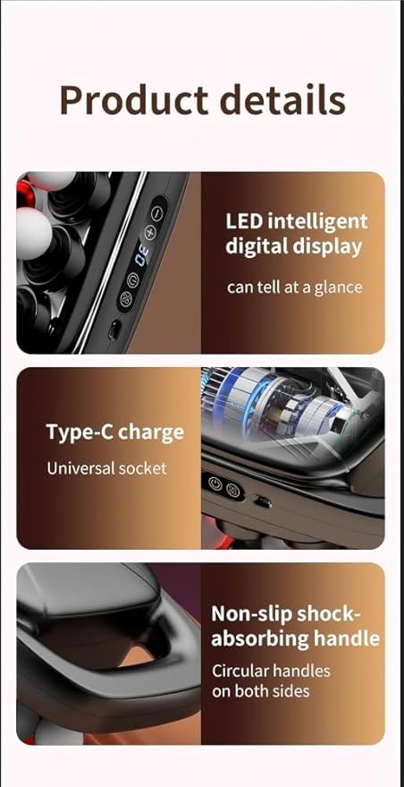 20-Head Massage Gun Set, Deep Tissue Percussion Massager with 3 Modes & 30 Intensities,Quiet Muscle Massage Gun for Back,Shoulders, Legs, Foot, Body Muscle Pain Relief Ideal Gifts (20-Head)