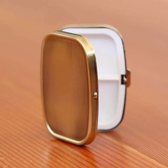 Brass Rectangular Pill Box