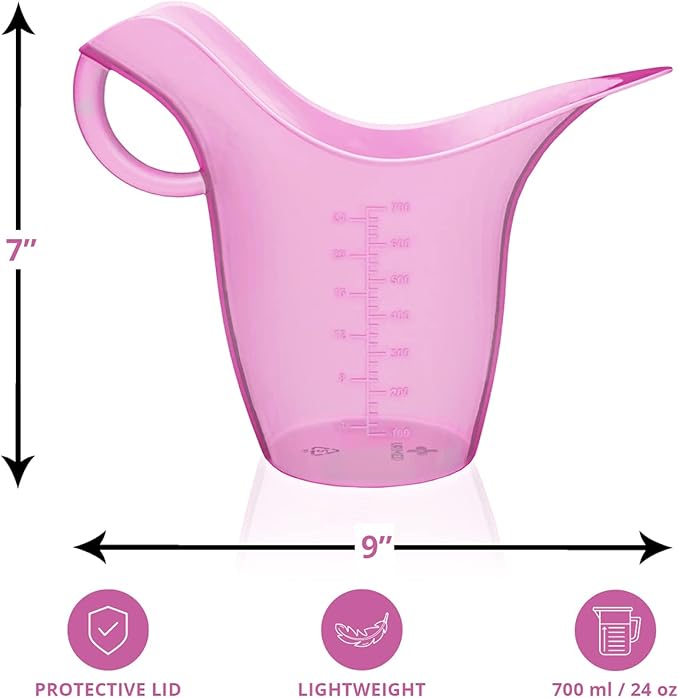 Female UTI Urinal - Spill Proof Urinal for Women - Portable Pee Funnel & Bedpan – Stand or Sit – Ideal for Travel, Bedridden, Post-Surgery, Pregnancy & Incontinence