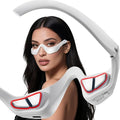 Under-Eye Red Light Therapy Device with Microcurren, 3D Contour Eye Massager for Dark Circles, Eye Bags & Wrinkles, Rechargeable Under Eye Treatment Device for Puffiness and Fine Lines