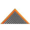 NoTrax Safety Stance Rubber Non Slip Drainage Mat - Orange/Black 38" x 124" Heavy-Duty Anti Fatigue Mats with 3 Sided Beveled Edges and Ergonomic Support - 549S3124OB