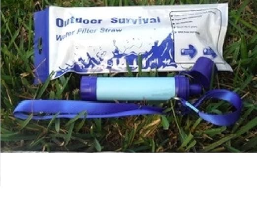 Galaxy Personal Portable Water Filter Straw Filtration Purifier for Hiking, Camping, Hunting, Fishing, Travel, Outdoor Emergency Survival Detachable Drinking One Pack