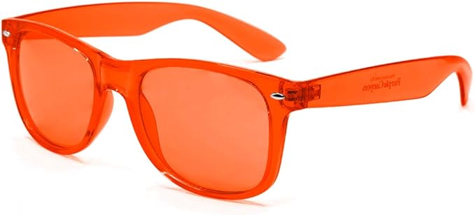 Orange Color Therapy Glasses for Chakra Healing, Chromotherapy, and Mood