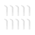 Elitzia Four Types of Acne Blackhead Absorbing Glass Tube Types Multiple Use Electrotherapy Beauty Machine Accessories 10/Set of The Same Type ETD215SA (Curved)