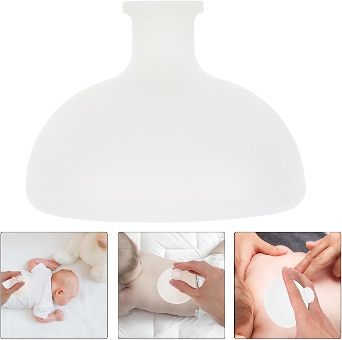 EXCEART Pressure Drum Massage Chest Physical Cup Percussion Treatment for The Inability to Expectoration and Long-Term Bed Rest Basic Nursing Work White