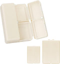 FYY 2 Pcs Daily Pill Organizer, 7 Compartments Portable Pill Case Travel Pill Organizer,[Folding Design] Pill Box for Purse Pocket to Hold Vitamins,Cod Liver Oil,Supplements and Medication-White