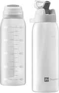Straw Water Bottle BPA Free Tritan with Time Markers, 30oz Large Durable Gym Plastic Bottle for Fitness, Outdoor Enthusiasts, Leakproof (Pack of 1)