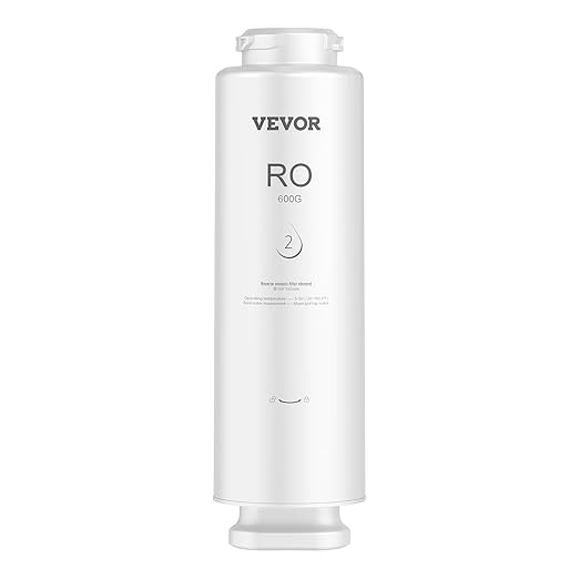VEVOR Reverse Osmosis Filter, 10-Layers RO Water Filter Replacement, Compatible with SS-003 600 GPD Under Sink Water Filter, 24 Months Reverse Osmosis Filter Cartridge, Reduces Lead, Chlorine, Rust