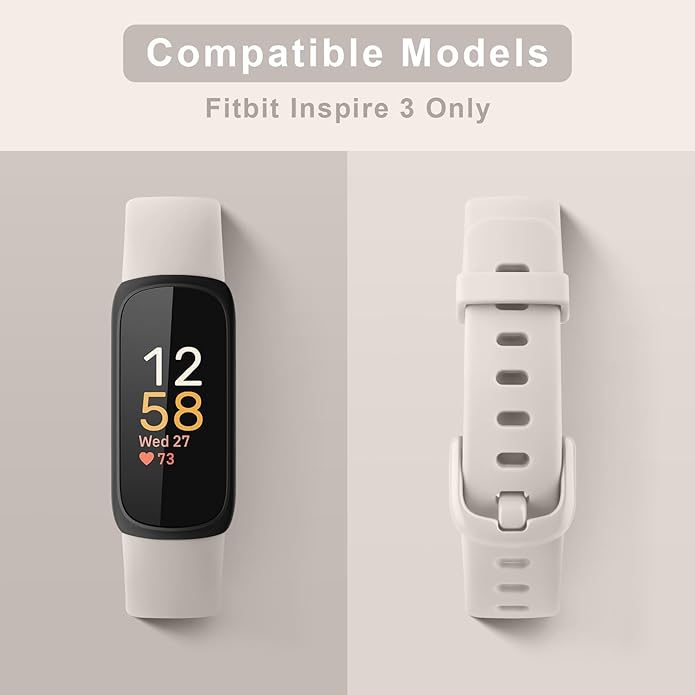 AK Band Compatible with Fitbit Inspire 3 Bands for Women Men, Adjustable Replacement Sport Wristbands Straps for Fitbit Inspire 3 Fitness Tracker