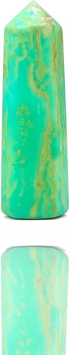 WholesaleGemShop 3 Inch Gemstones Obelisk Tower Jumbo Facet Aura Rock Crystal Natural Polished Earth Wand Spirit