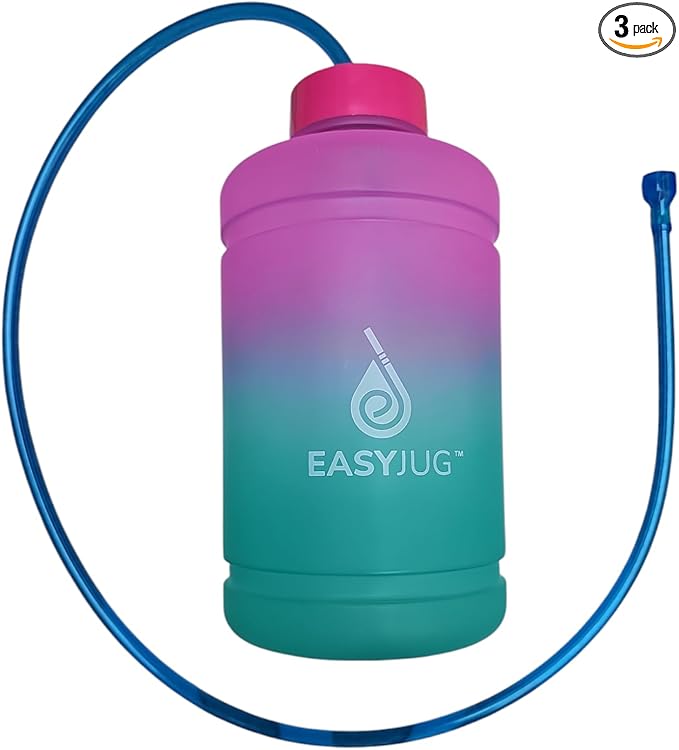 Hands-Free Water Bottle with 47" Long Straw - 2.2L BPA-Free Water Jug for Pregnant, Breastfeeding & Postpartum.