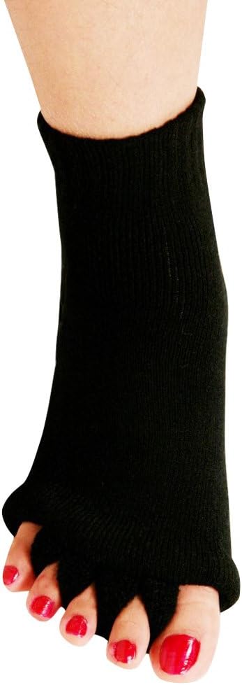Yoga Sports GYM Five Toe Separator Socks Alignment Pain Health Massage Socks, Prevent Foot Cramps, One Pair