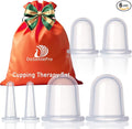 Cupping Kit for Massage Therapy - by DoSensePro, Cupping Set of 6 Professional Silicone Cups