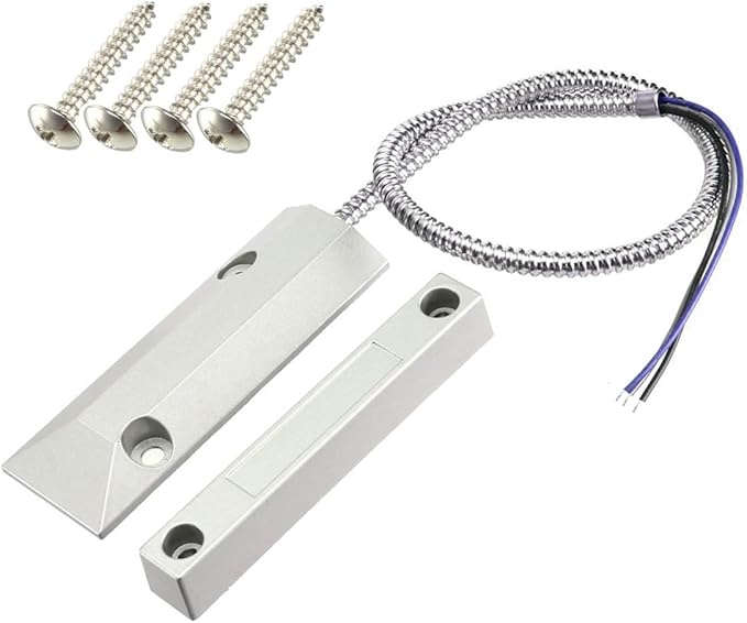 Rolling Door Contact Magnetic Reed Switch Alarm with 3 Wires for N.O./N.C. Applications OC-55