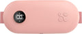 NOWWISH Upgraded Graphene Heating Pad for Period Cramps Pain Relief, Portable Electric Cordless Menstrual Heating Pad with 6 Heat Levels 6 Massage Modes 3 Timer, Easter Gifts for Women Girls, Pink