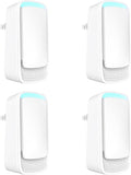 Plug In Air Ionizers - Negative Ion Technology Air Purifier - Quiet Operation Air Freshener for Home, Bedroom, Office, Garage Room - Portable Air Purifiers Odor,Pets Smell - Air Cleaner White (4 Pack）