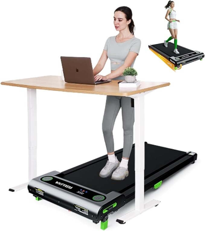 Walking Pad with Incline, Akluer Incline Treadmills for Home, 2.5 HP Under Desk Treadmill Small with Remote Control, Walking Pad Small Treadmill with LED Display