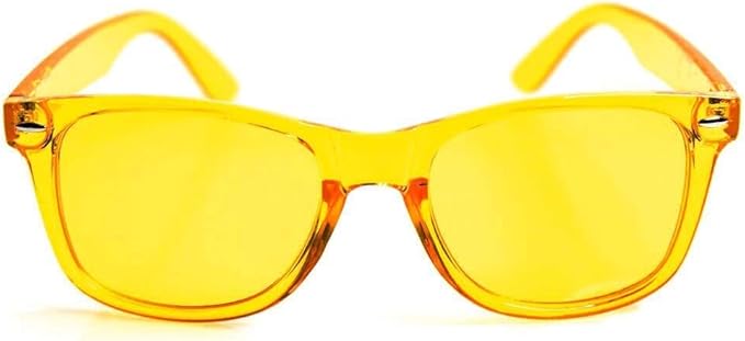 GloFX Yellow Color Therapy Glasses for Light Therapy and Mood Boosting, Chromotherapy