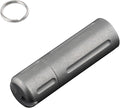 Pill Holder Keychain,Titanium Waterproof Single Pill Box Container,Portable Small Pill Case,Mini Canister Medicine Capsule Bottle Pill Container,for Outdoor Camping Traveling Hiking (Black)