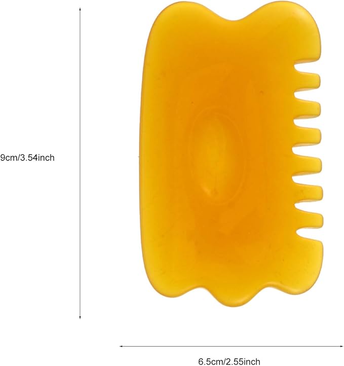 Healifty 6pcs Multifunctional Gua Sha Scraping Comb Scalp Massager Massage Tool for Head Legs and Muscle Relaxation Improves Relieves Stress and Pain