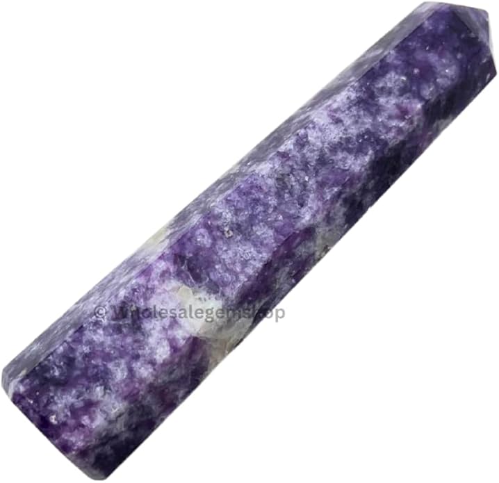 WholesaleGemShop 3 Inch Gemstones Obelisk Tower Jumbo Facet Aura Rock Crystal Natural Polished Earth Wand Spirit