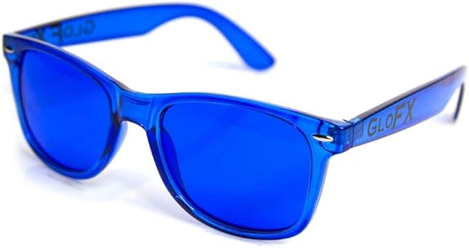 Color Therapy Glasses 5 Pack | Light Therapy Glasses for Chromotherapy, Mood Enhancement, Chakra Healing | Colored Sunglasses for Light Sensitivity
