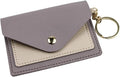 Birth Control Pill Case/Wallet PU Leather Medicine Holder Keychain Envelope Purse(Purple)