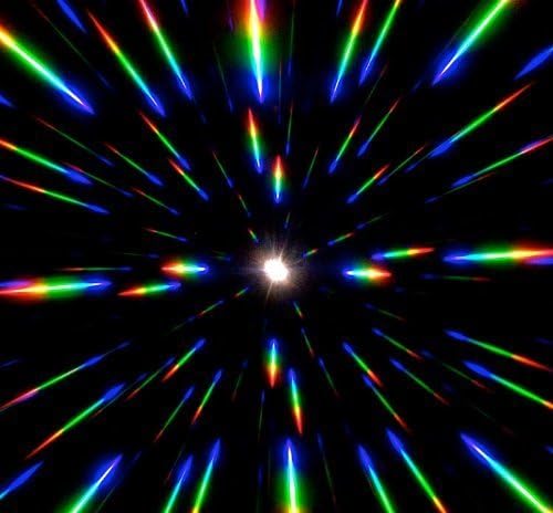 GloFX Ultimate Diffraction Glasses - Gold - 3D Prism Rainbow Effect - Great Edm, Festival, Concert, Fireworks, Christmas Lights, and Rave Accessory - Gold Frames