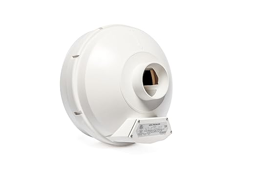 Festa AMG Prowler Radon Fan - Quiet and Energy Efficient 221 CFM Radon Mitigation System Inline Fan - 3" Electric Inline - Made with Glass Reinforced Poly-Resin – White
