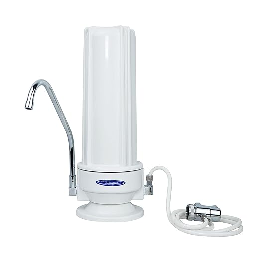 Smart Countertop Water Filter System | Crystal Quest (Single, White - Polypropylene)