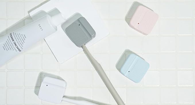 1 Pack White Portable Toothbrush Purifier - Compact and Lightweight Toothbrush Sterilizer for Daily Use.